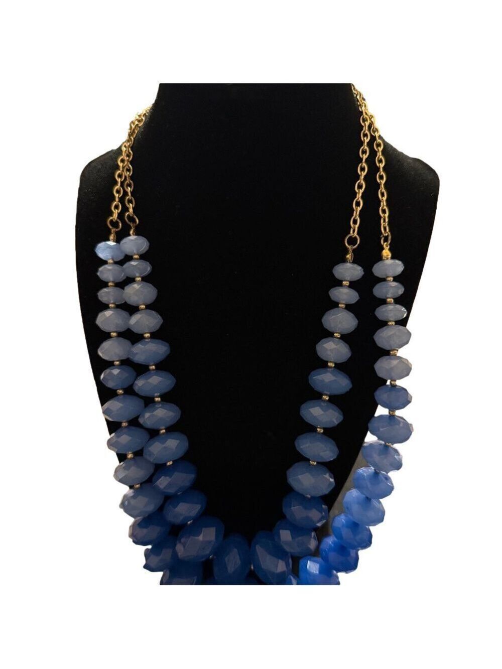 Elegant Blue and Gold Necklace